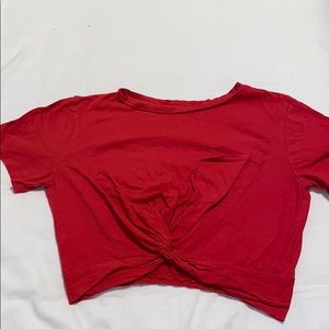 H&M Red Crop Top TShirt